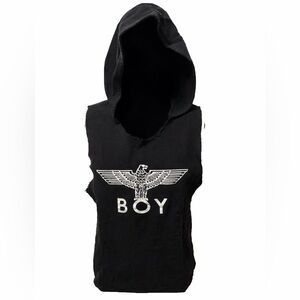 Boy London Black Sleeveless Hoodie Women’s/Unisex